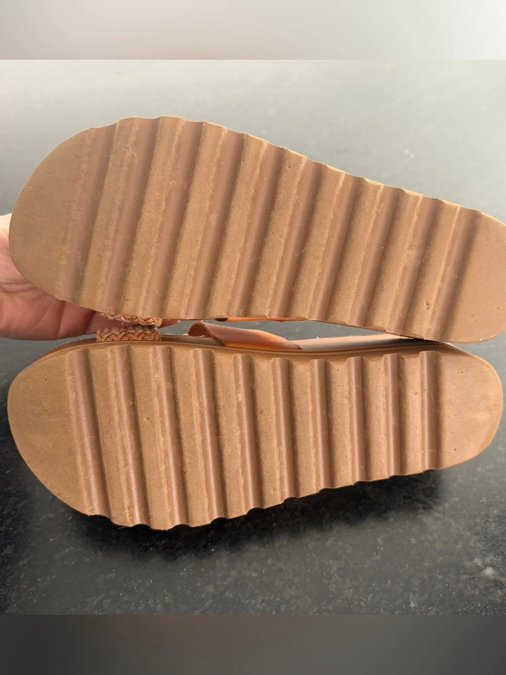 Reef Cushion Vista Hi leather Platform Slide Sandal